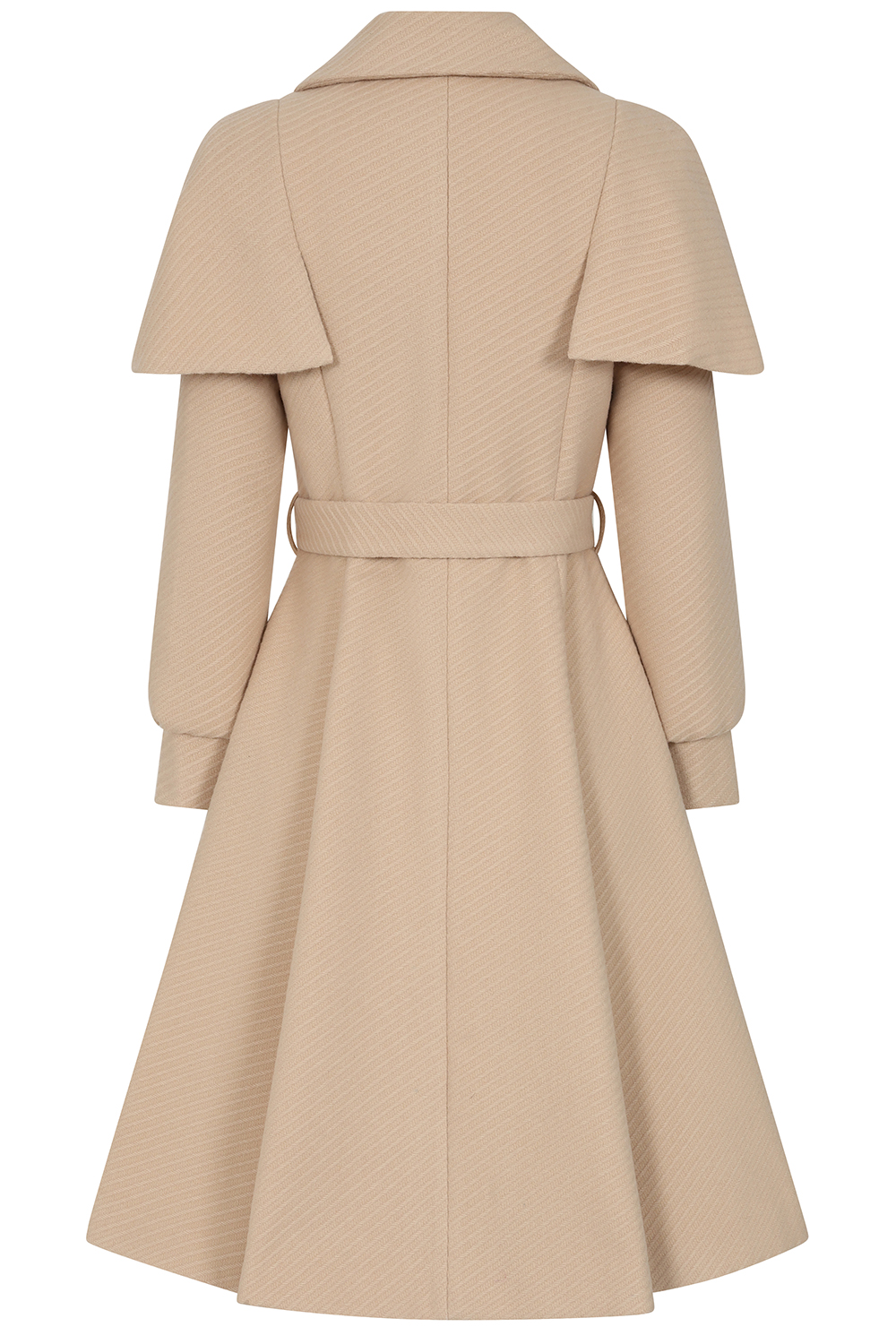 Cosette Beige Swing Coat in Extended Sizing